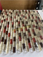 Glass Mosaic Tile 1 x 1 Multi Color