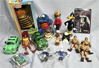 Lot 18pc. Vtg. Toys & Figurines Sesame St. IOB