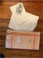 12 kitchen towels and embroidery miscellaneous