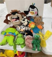 Assorted stuffed animals