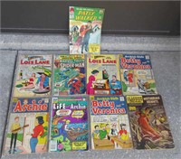 9 Vintage Comic Books 2 Lois Lane, Patsy Walker,