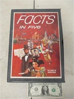 Vintage 3M Facts in Five Bookshelf Game &