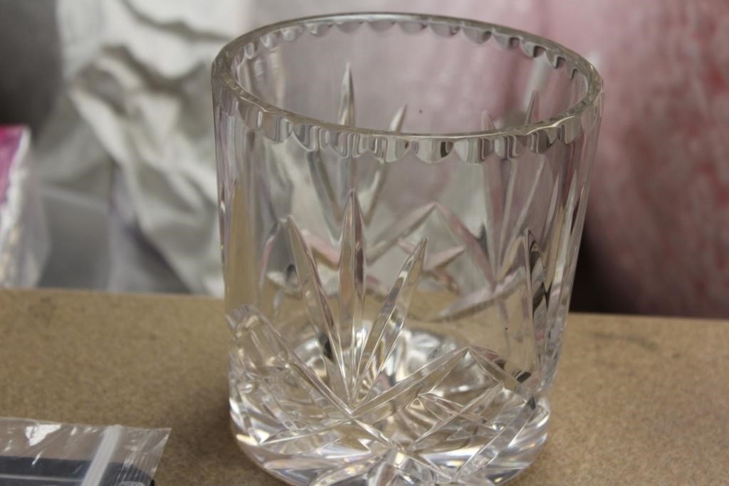 Cut Glass Container