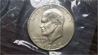 1972 Silver Eisenhower Dollar Gem BU