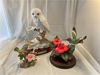 Various bird figurines