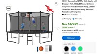 FB3153  YORIN 12FT Trampoline with Enclosure Net