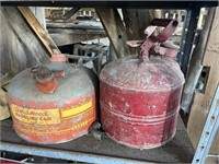 Two Old Gas Cans