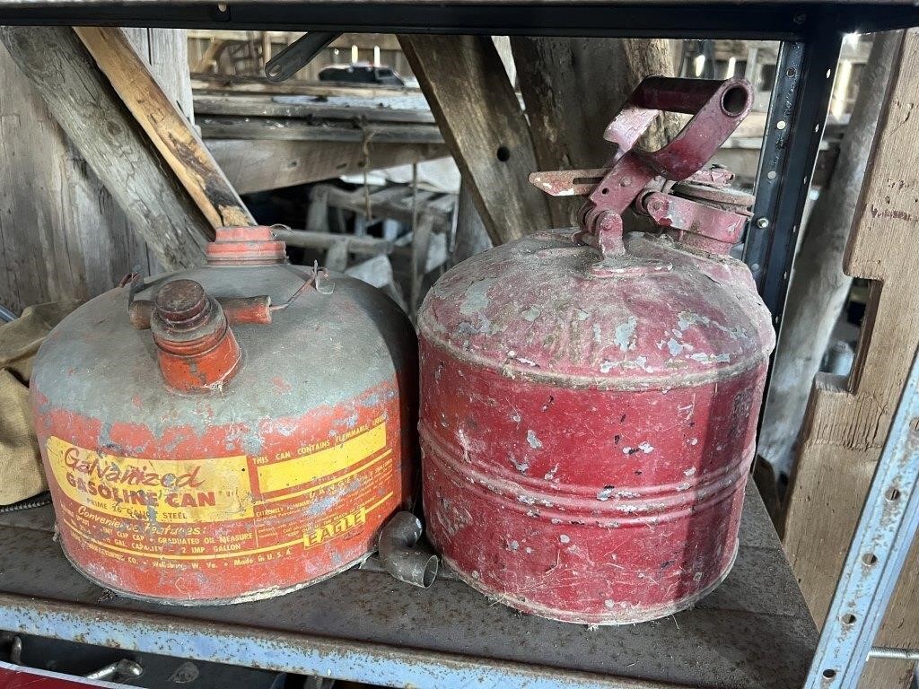 Two Old Gas Cans