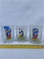 3pc Disney glasses