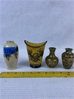 4pc miniture vases