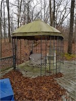 IRON GAZEBO WITH NEW NETTING