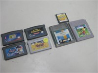 Assorted Nintendo Game Cartridges As Shown