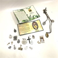 Vintage Religious Pendent & Charm Bundle Lot