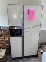 Vintage Amana refrigerator side-by-side with