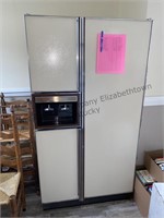 Vintage Amana refrigerator side-by-side with