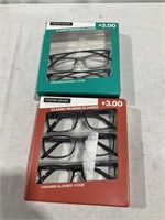 Reading glasses 5 pcs, +2.00, +3.00
