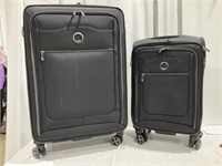Delsey cloth luggage set full & carry on size