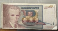 Nicola Tesla $5 million Bank note