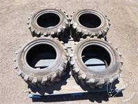 Unused 23x8.50-12 Skid Steer Tires(QTY4)