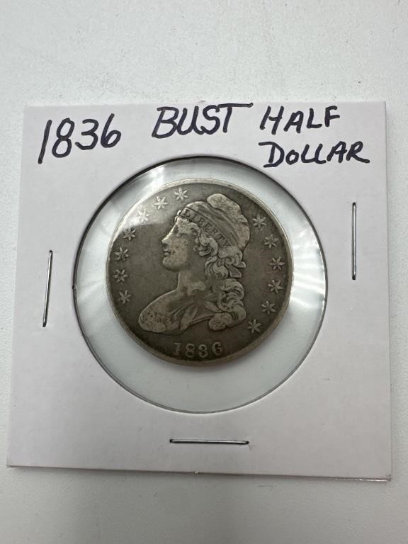 1836 Bust Half Dollar