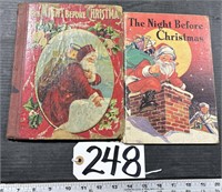 2 Antique Children's Christmas Books