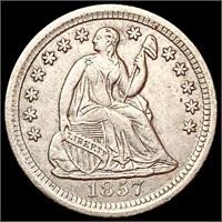 1857-O Seated Liberty Half Dime CLOSELY