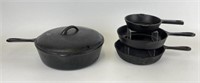 Cast Iron Skillets and Lid