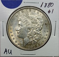 1880 Morgan Dollar AU