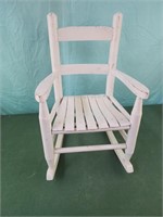 Child's wooden rocking chair