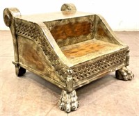 Anglo Indian Influenced Painted Wood Step Stool