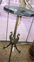 Vintage Brass Fern Stand w/Marble Top