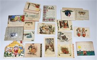 ASSORTED LOT OF ANTIQUE CHRISTMAS CARDS