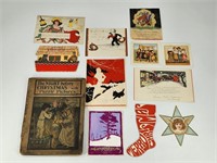 ASSORTED VINTAGE & ANTIQUE CHRISTMAS EPHEMERA