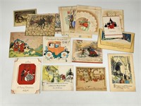 ASSORTED LOT OF ANTIQUE CHRISTMAS CARDS