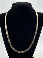 925 Silver Braided Necklace