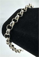 925 Silver Rolo Link Bracelet