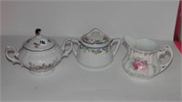 Variety Fine China Cream and Sugar