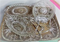 Vintage Lot of Glass Trays