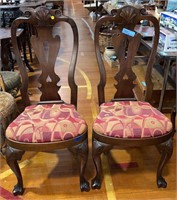PAIR KITTINGER COLONIAL WILLIAMSBURG SIDE CHAIRS