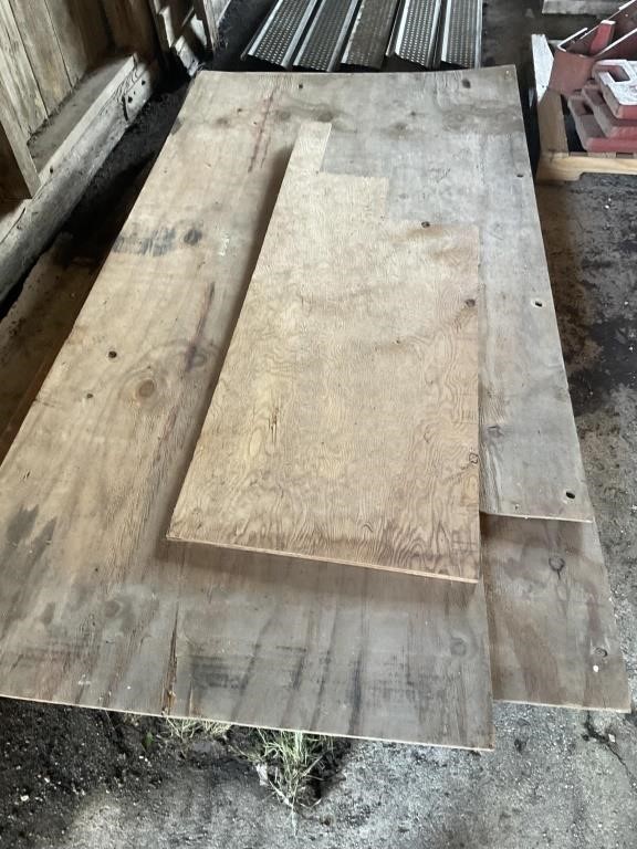 3 Used sheets and piece plywood 3/8