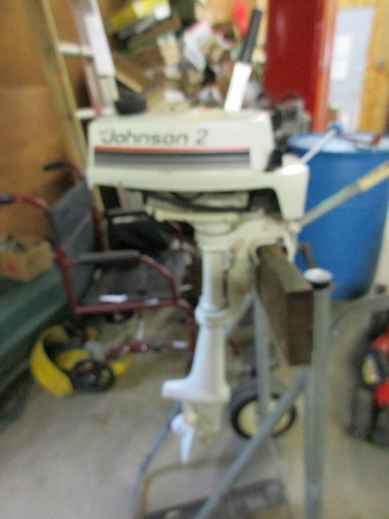 Vintage Johnson, two horse outboard motor