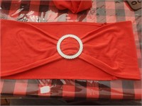 38 Red chair spandex sashes