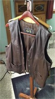 Scully Large Leather Vest & Suede Vest