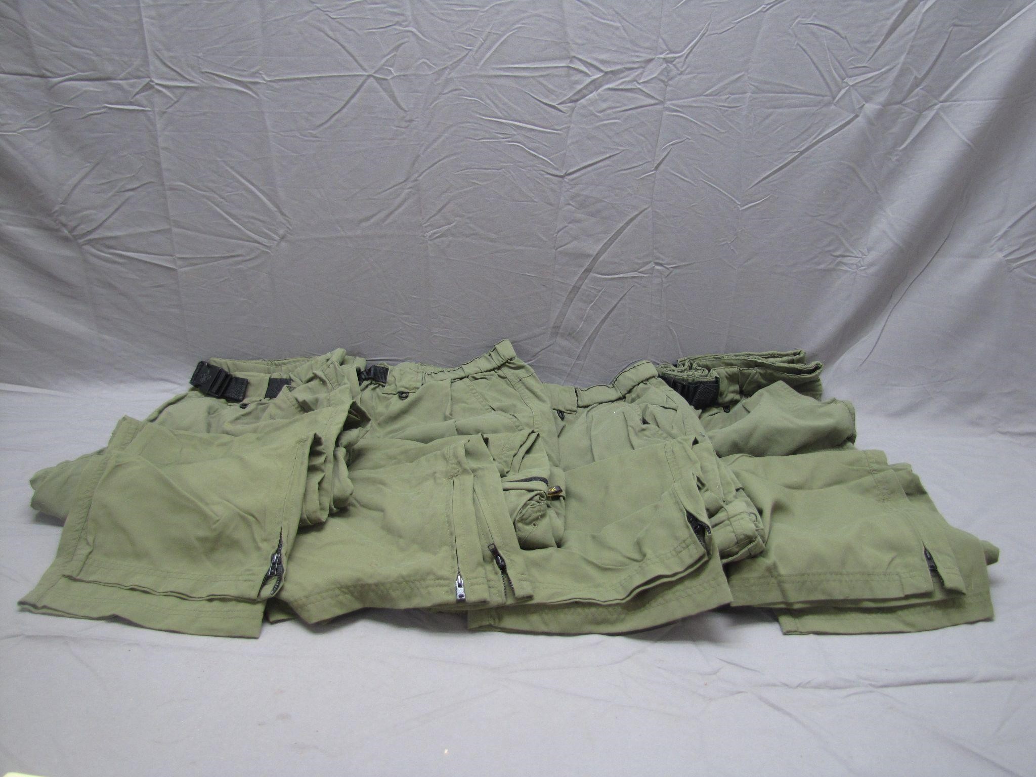 4 Vintage Boy Scouts Pants W/Belt XXL & 3 L & 1 R