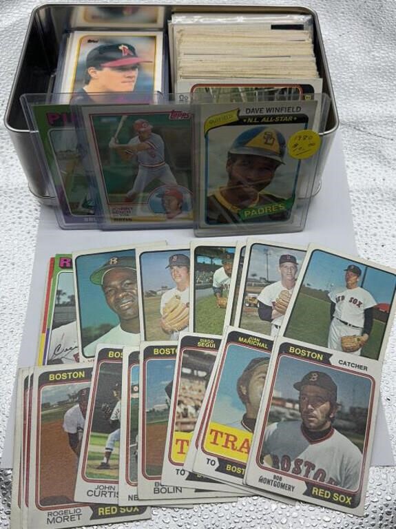 Vintage baseball cards with stars