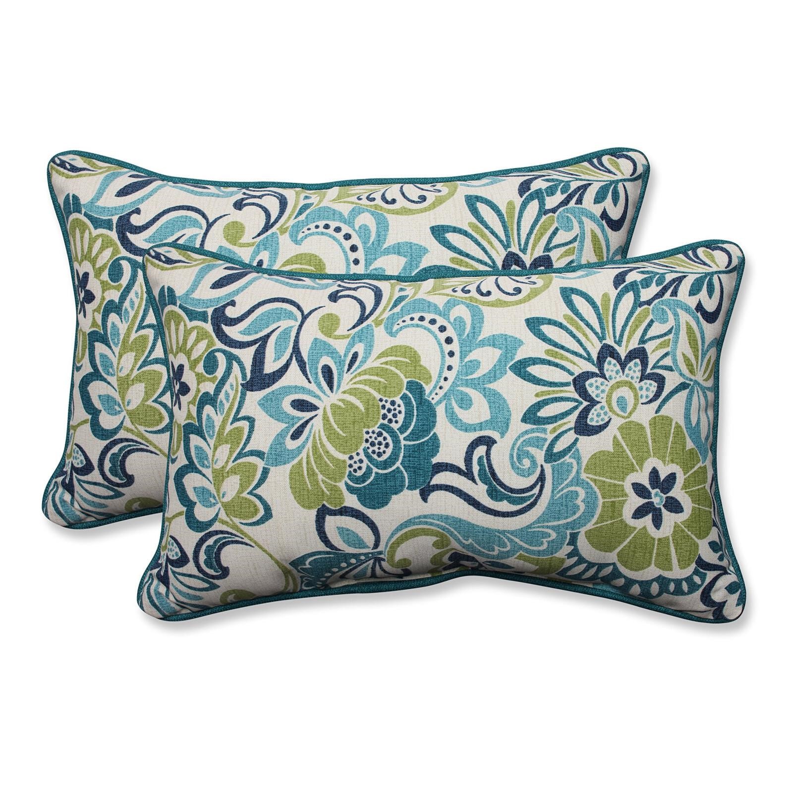 Pillow Perfect Floral Indoor/Outdoor Accent Throw