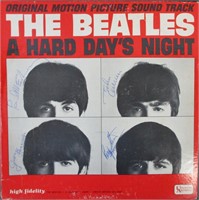 Beatles' Signed 'A Hard Day's Night' Album Cover