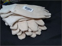 Unused / Lot of 10 Cloth Work Gloves