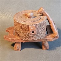 Small Red Clay Sculptural Tea Pot