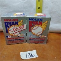 2 LOTS OF NOLAR RYAN BASEBALL CARDS